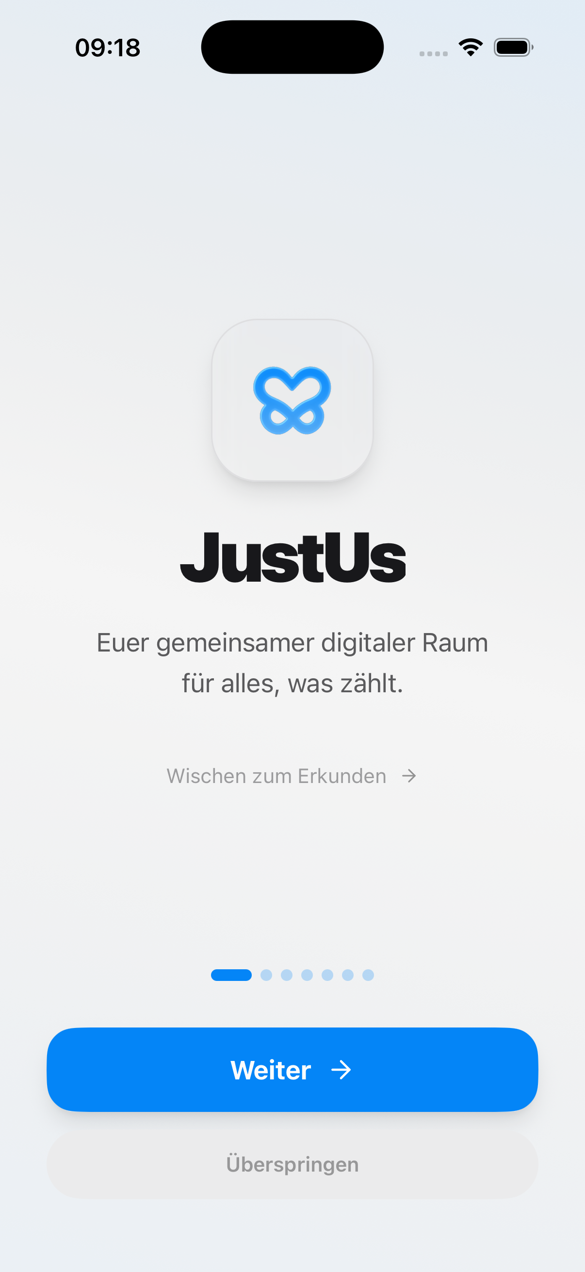 JustUs app preview